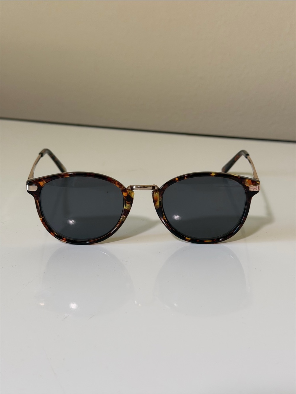J. Crew Tortoiseshell Round Sunglasses